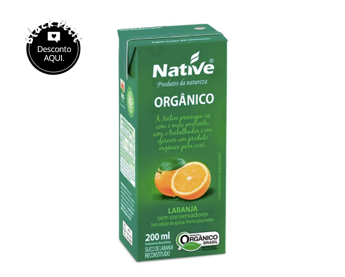 Suco de Laranja Orgânico 200ml Native