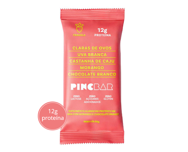 Barra de Proteína Morango 50g PincBar