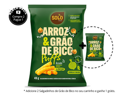 Salgadinho Arroz e Grão de Bico Cebola e Salsa 45g Solo Snacks