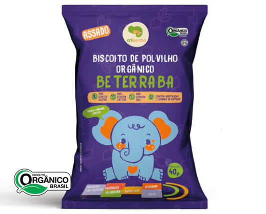 Biscoito Polvilho Beterraba 40g Crilancha 670