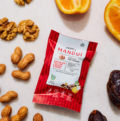 Paçoca Laranja Chocolate e Nozes 30g Manduí