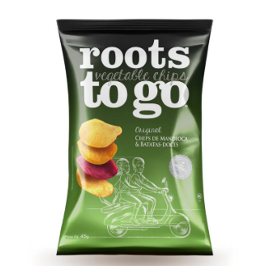 Chips Mandioca e Batatas Doce 45g Roots to go 542