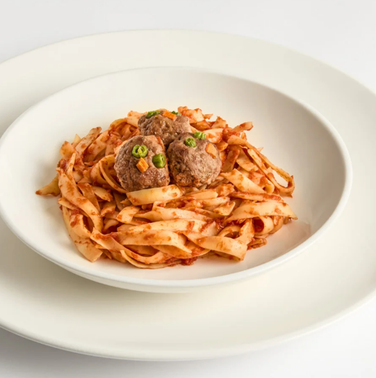Prato Talharim c/ Almôndegas PIUPI 250g Panelitas