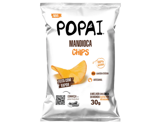 Chips Mandioca Original 30g Popai 1162