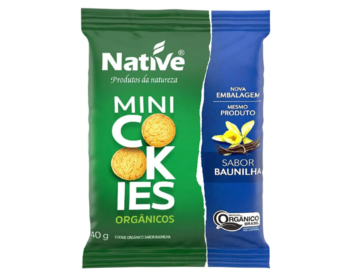 Mini Cookies Baunilha Orgânico 40g Native