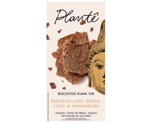 Biscoito Kuan Yin Banana com Aveia, Coco e Amendoas - 60g Plantê 1398