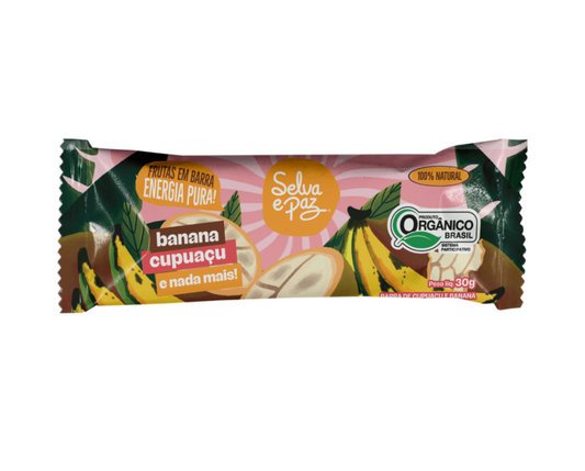 Barra Banana e Polpa de Cupuaçu Orgânico Vegano 30g Selva e Paz 1388