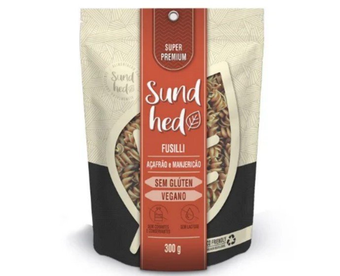 Fusilli Açafrão e Manjericão 300g SundHed