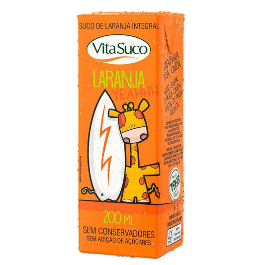 Suco de Laranja Orgânico 200ml Vitasuco 800