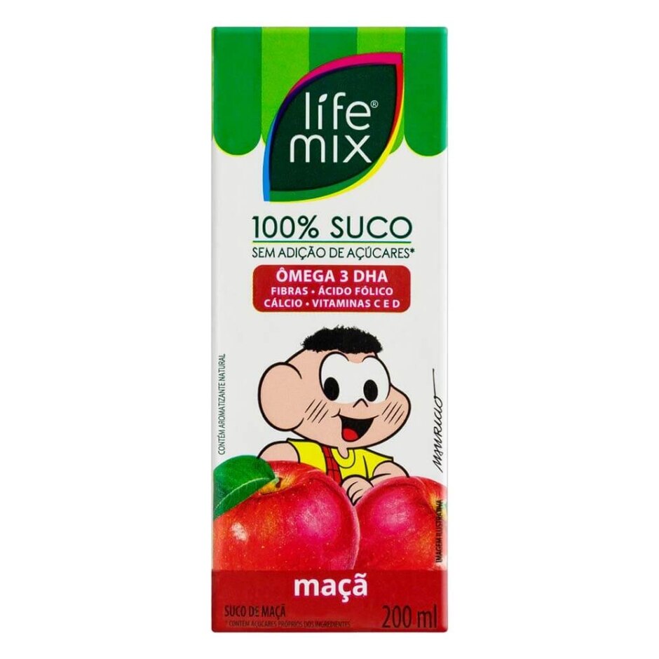 Suco de Maçã Orgânico 200ml Lifemix