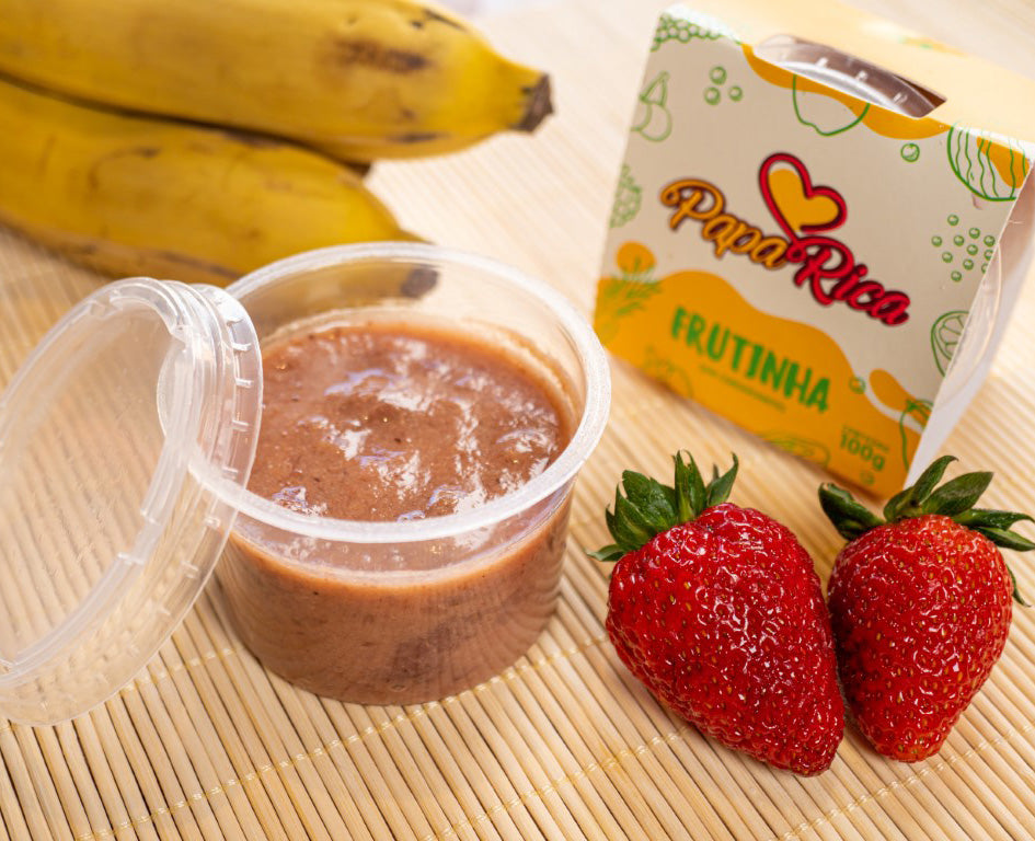 Frutinha Morango com Banana 100g Papa Rica