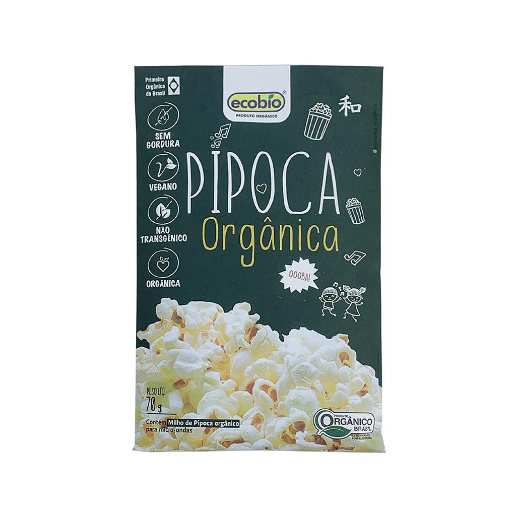 Pipoca Micro-ondas Orgânico 70g Ecobio