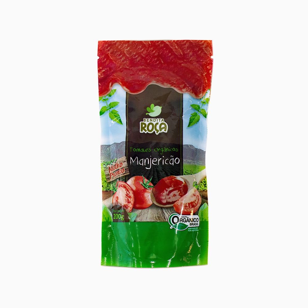 Molho de Tomate com Manjericão Orgânico 200g Bendita Roça