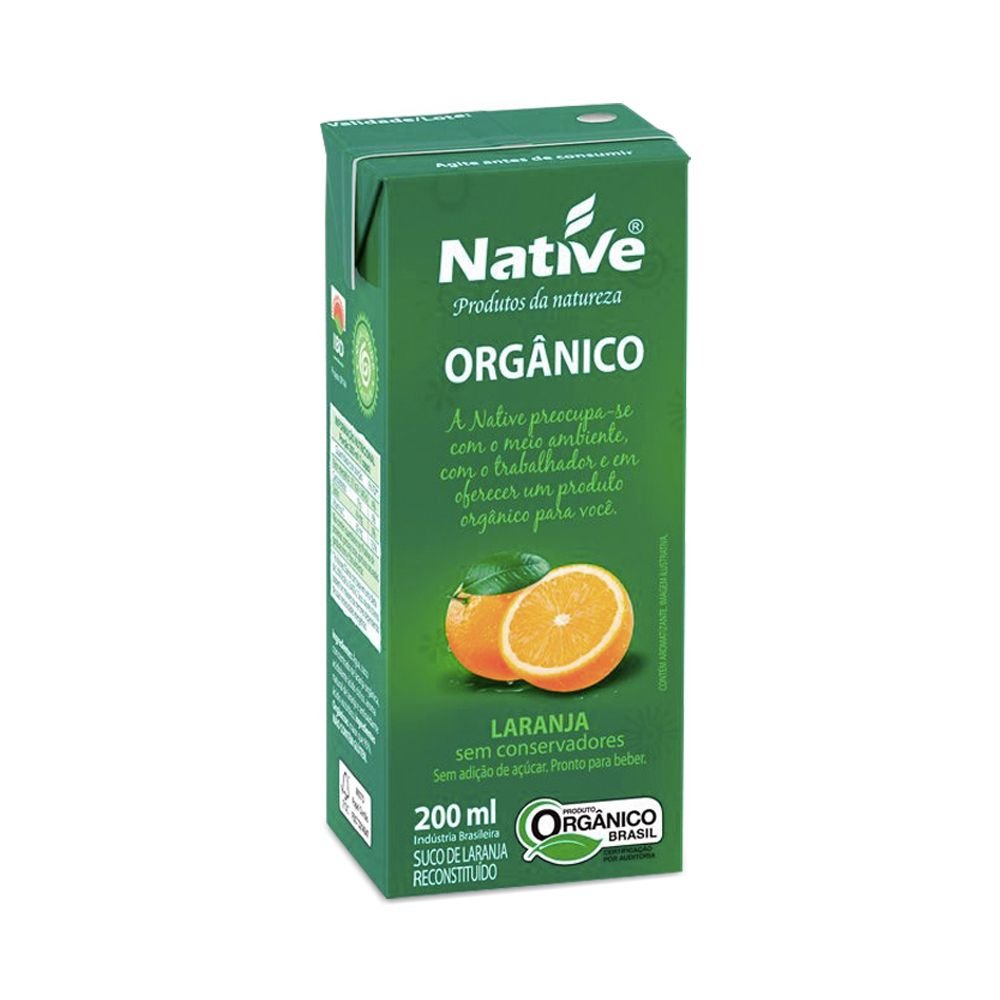 Suco de Laranja Orgânico 200ml Native